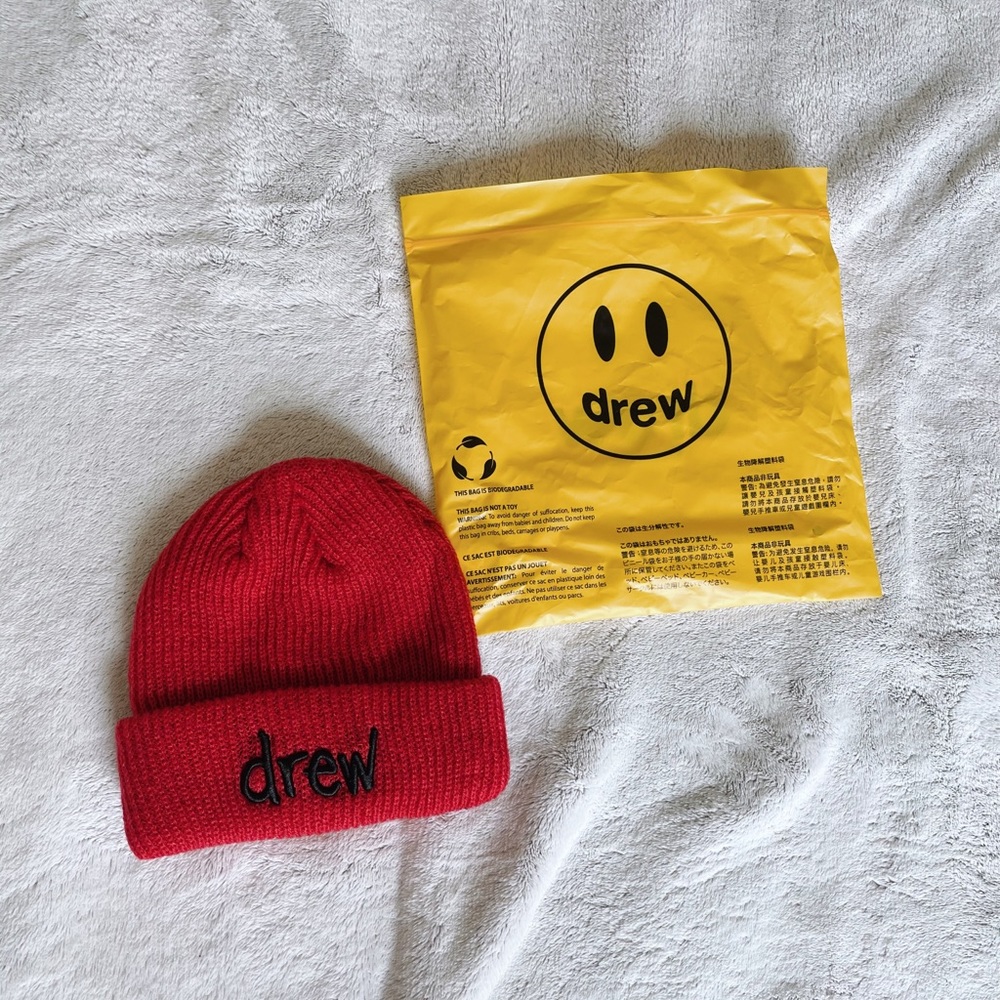 Drew House Red Scribble Beanie